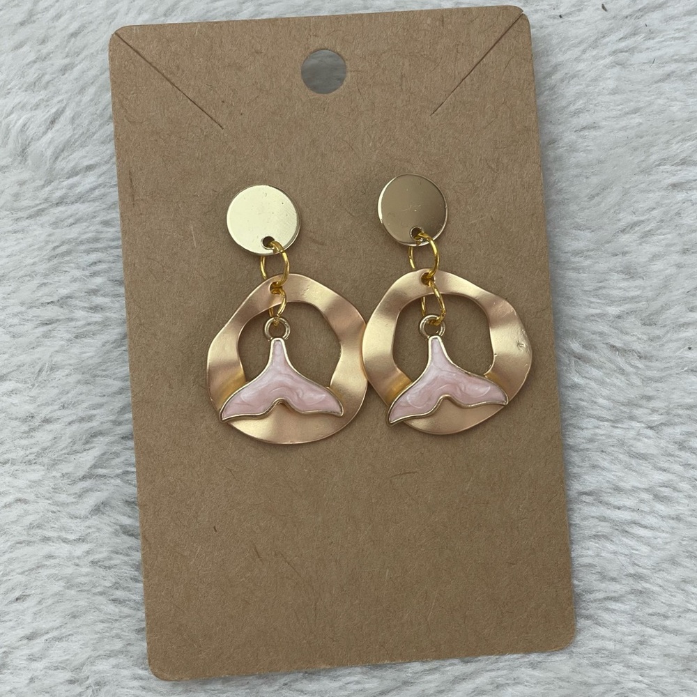 Handmade whale earrings 2/$20
